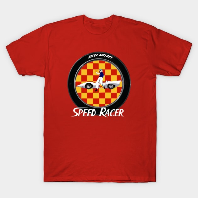 Speed Racer Leap - Tire T-Shirt by DistractedGeek